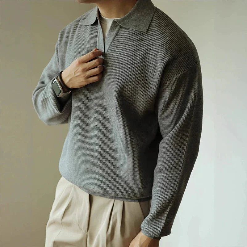 Nolan Open-Collar Knit