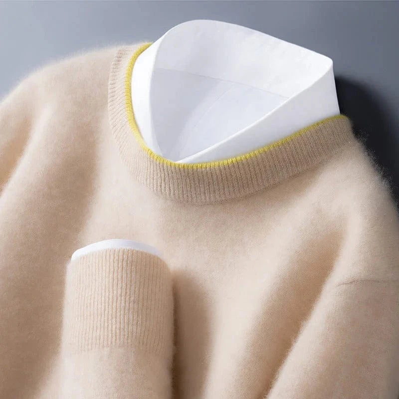 Isla Cashmere Trim Sweater