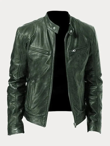James Modern Leather Bomber
