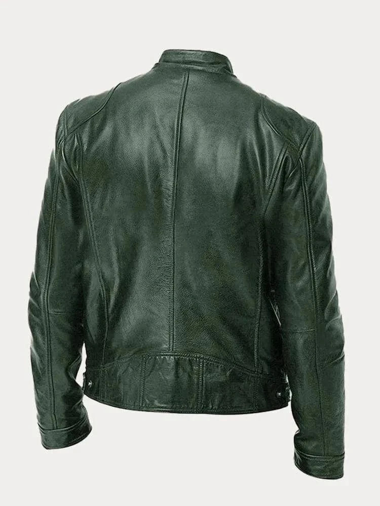 James Modern Leather Bomber