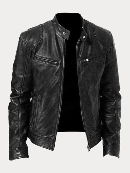 James Modern Leather Bomber