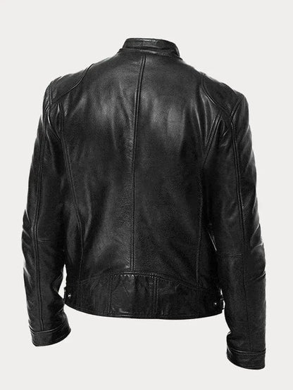 James Modern Leather Bomber