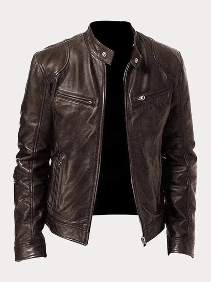 James Modern Leather Bomber