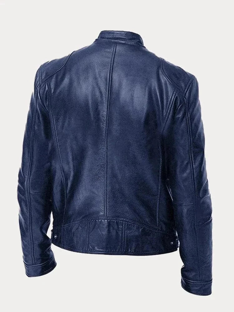 James Modern Leather Bomber