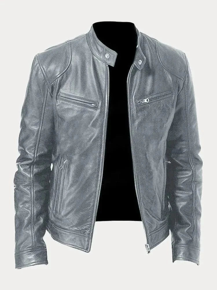 James Modern Leather Bomber