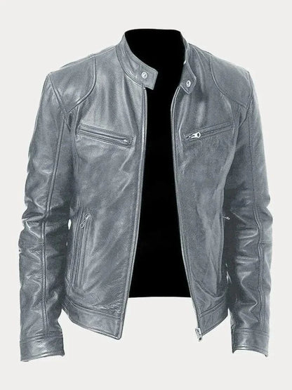 James Modern Leather Bomber