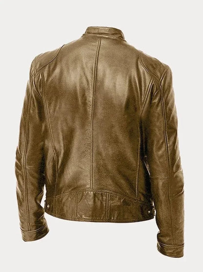 James Modern Leather Bomber