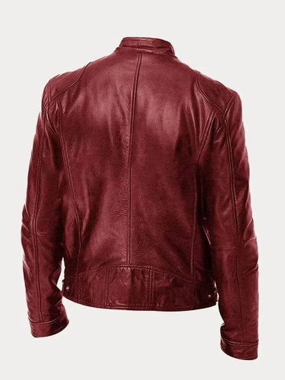 James Modern Leather Bomber