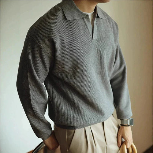 Nolan Open-Collar Knit