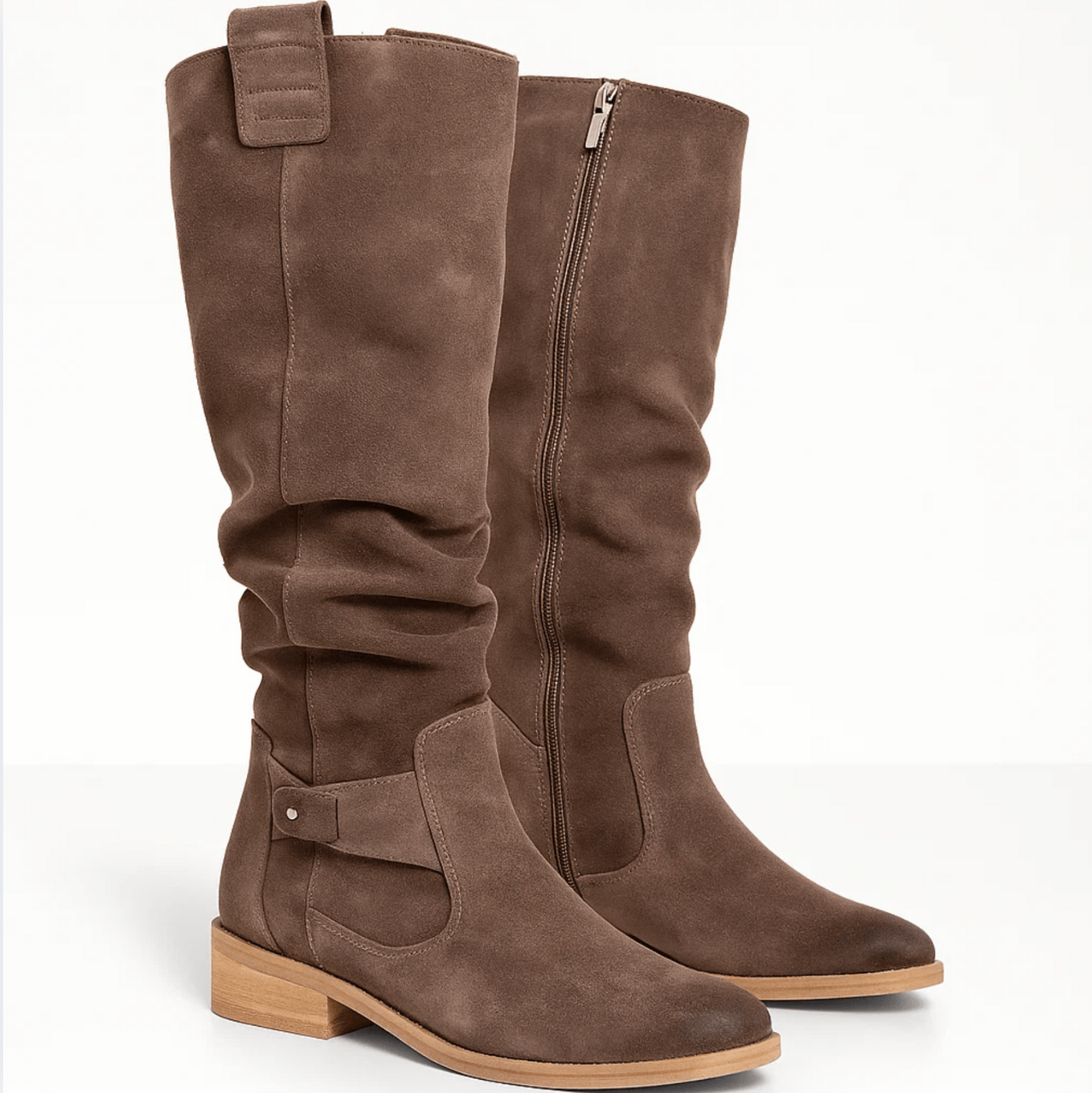 Mira Belted Suede Boot