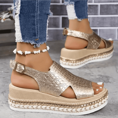 Avery Orthopedic Wedge Sandals
