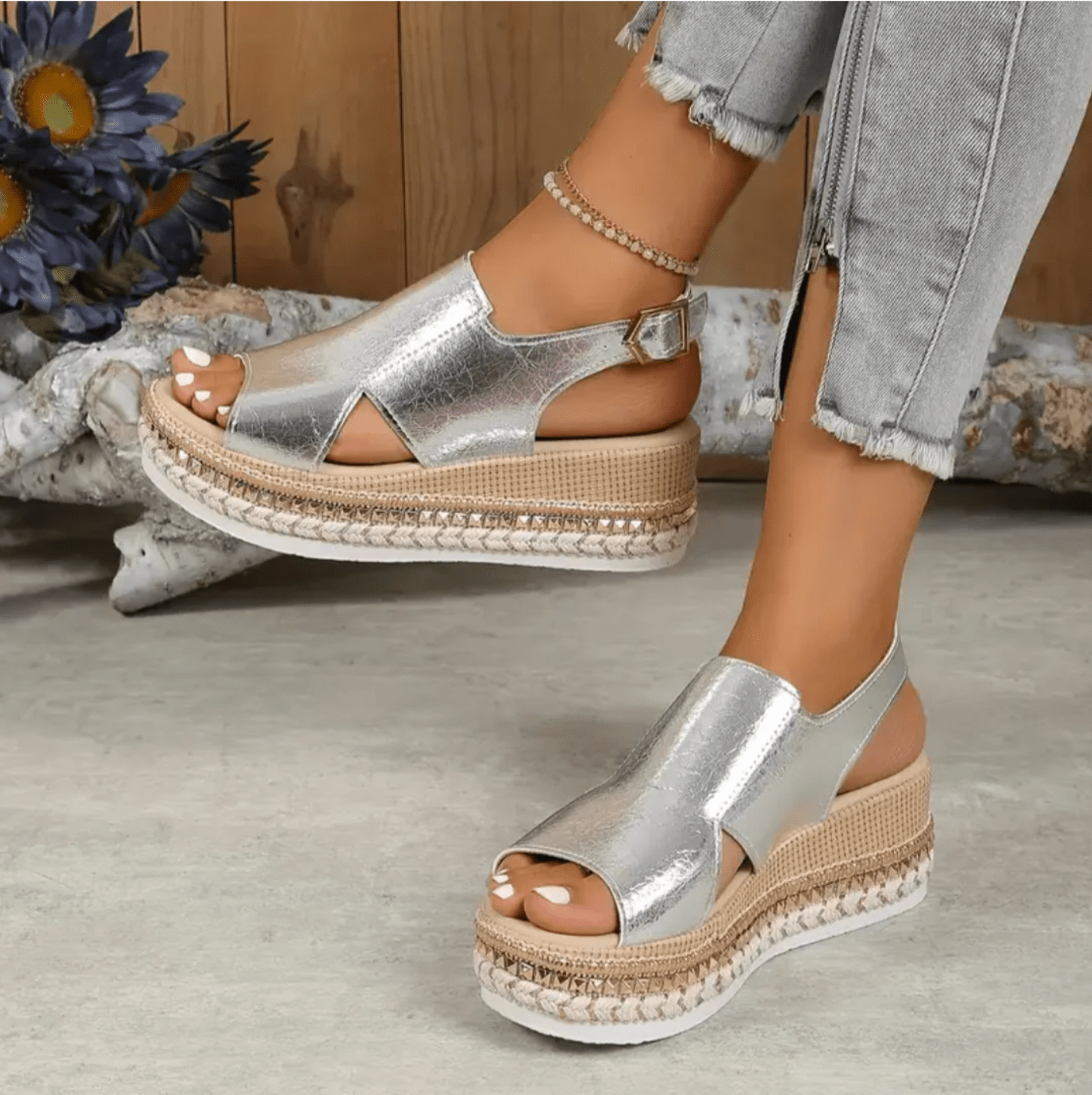 Avery Orthopedic Wedge Sandals
