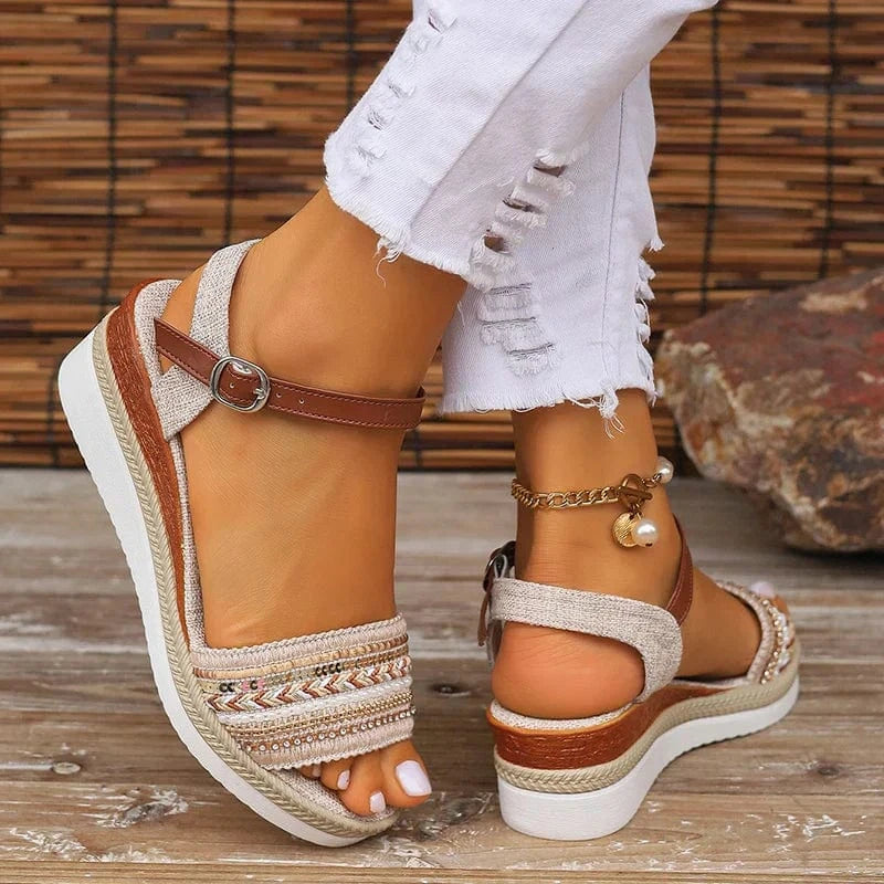 Aria Orthopedic Wedge Sandals