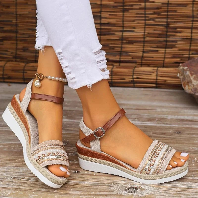Aria Orthopedic Wedge Sandals