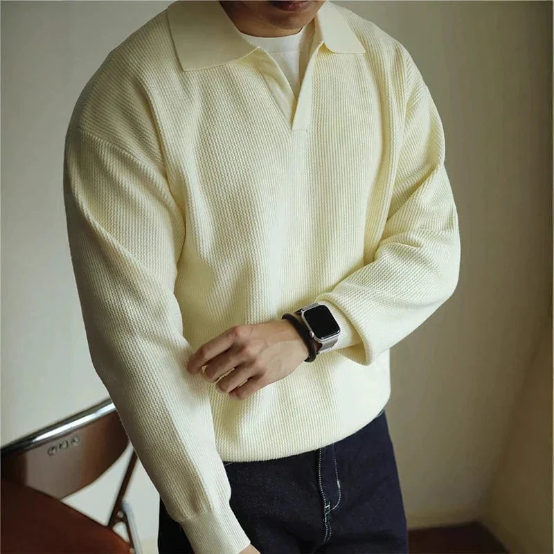Nolan Open-Collar Knit