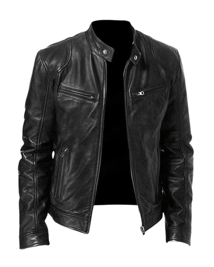 James Modern Leather Bomber