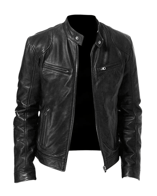 James Modern Leather Bomber