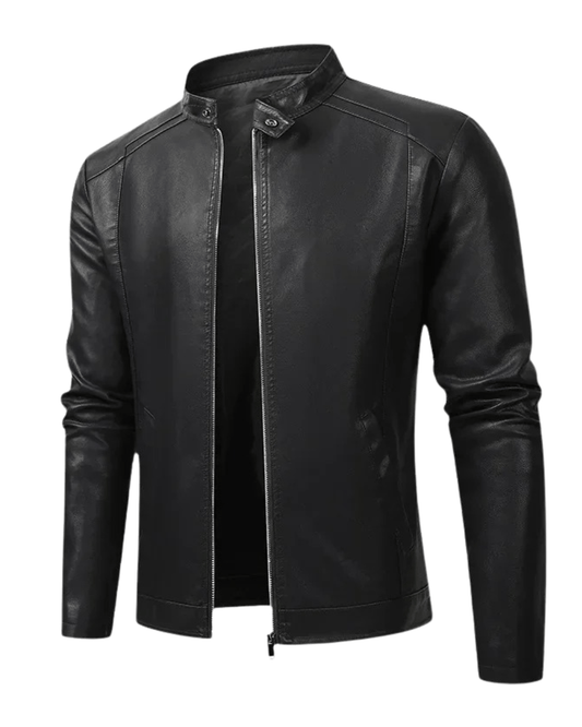 Liam Minimalist Leather Jacket