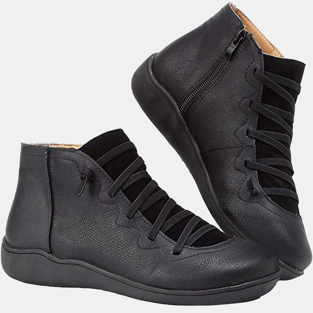 Avery Block Heel Lace-up Boots