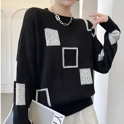 Sabine Graphic Block Sweater