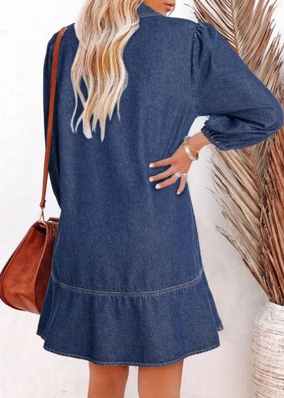 Elodie Tiered Denim Dress