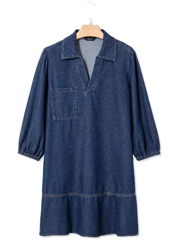 Elodie Tiered Denim Dress