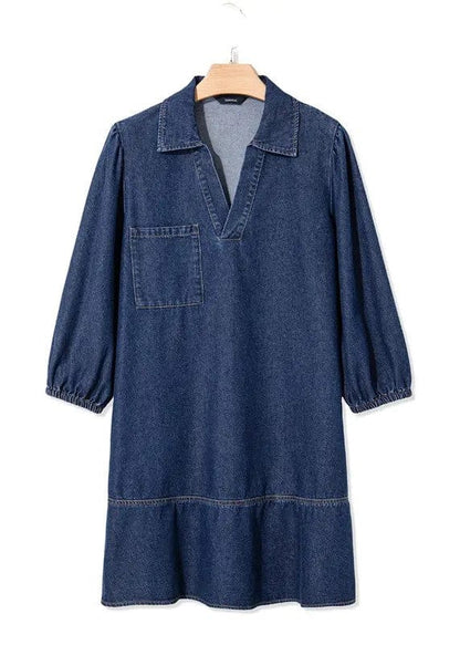 Elodie Tiered Denim Dress