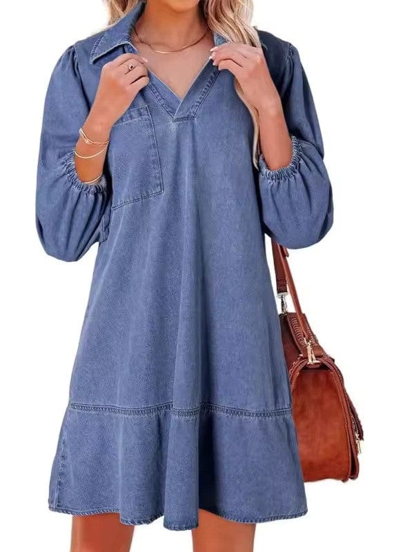 Elodie Tiered Denim Dress