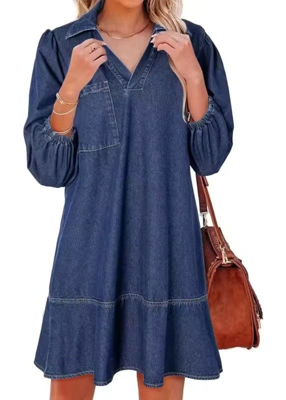Elodie Tiered Denim Dress