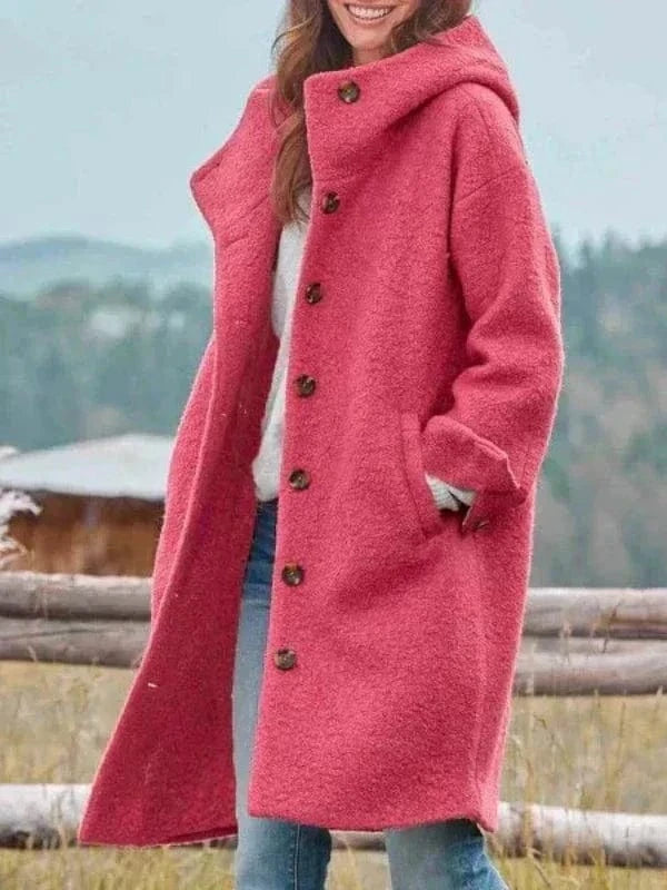 Elora Wool Hooded Coat