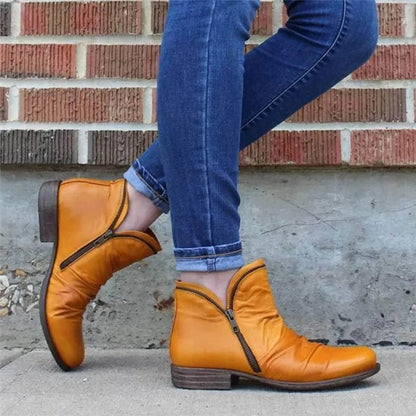Camille Artisan Zip Bootie