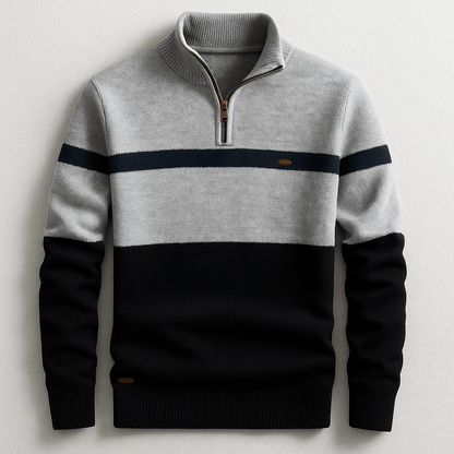 Atlas Two-Tone Zip Pullover