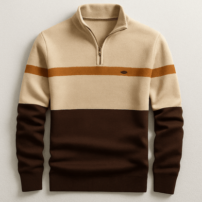 Atlas Two-Tone Zip Pullover