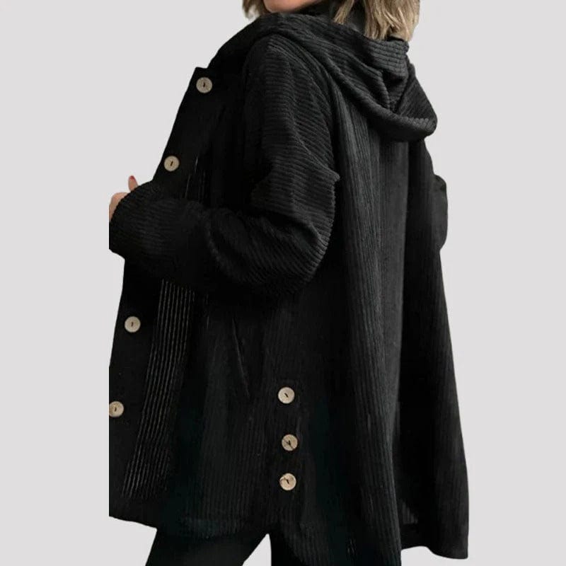 Maris Velvet-Rib Swing Coat