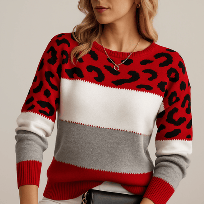 Tessa Wild-Mix Knit Pullover