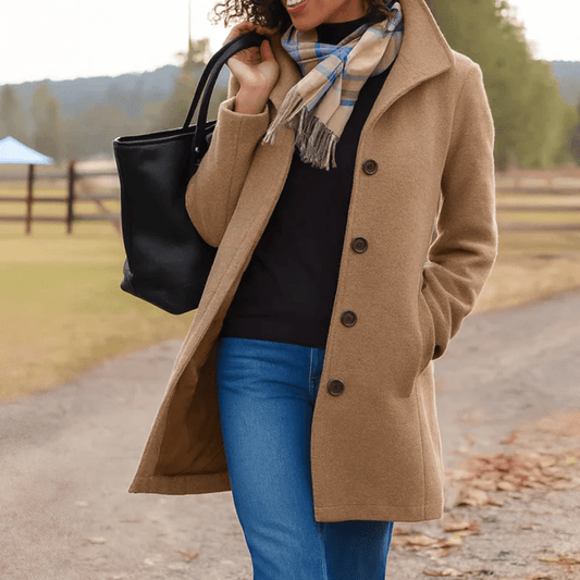 Sera Brushed Wool City Coat