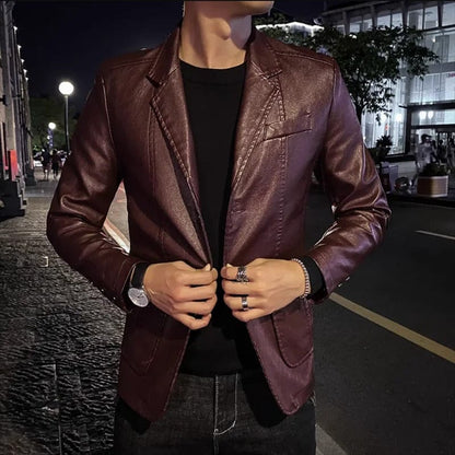 Jack Casual Bomber Leather Jacket
