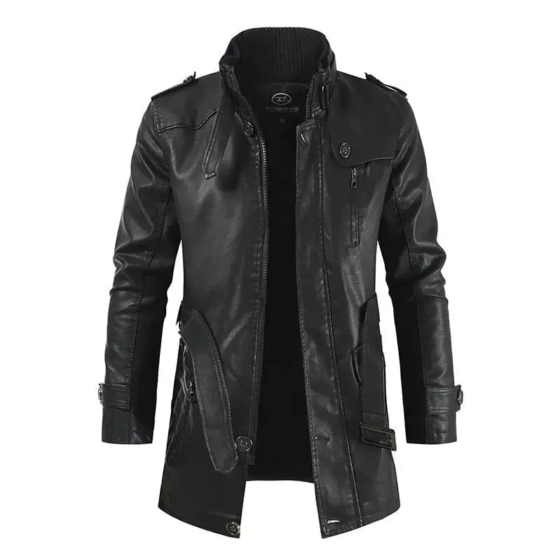 George Distressed Leather Jacket