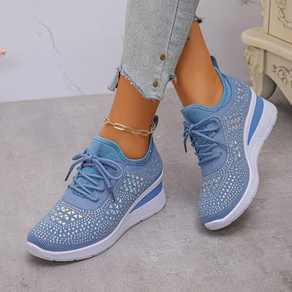 Sienna Shine Knit Sneaker