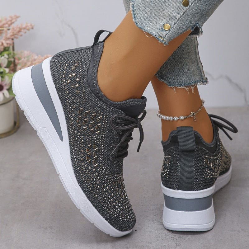 Sienna Shine Knit Sneaker