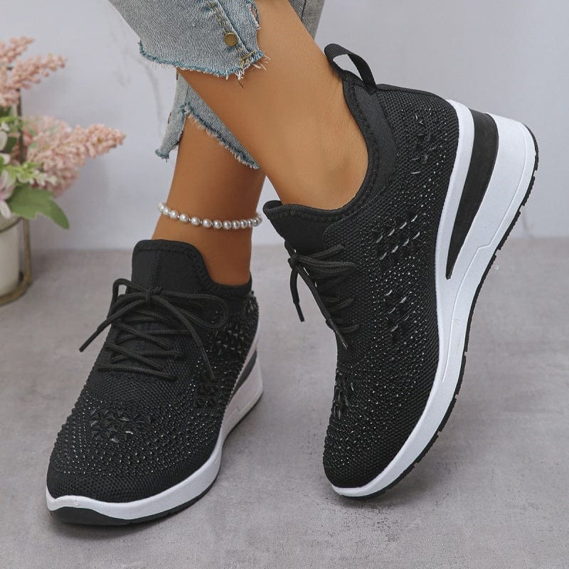 Sienna Shine Knit Sneaker