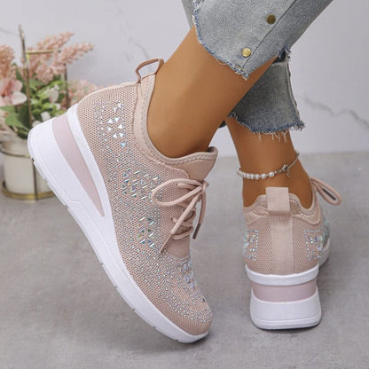 Sienna Shine Knit Sneaker