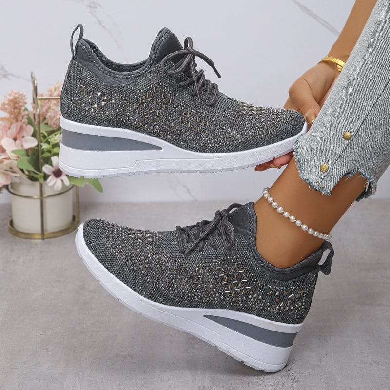 Sienna Shine Knit Sneaker