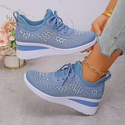 Sienna Shine Knit Sneaker