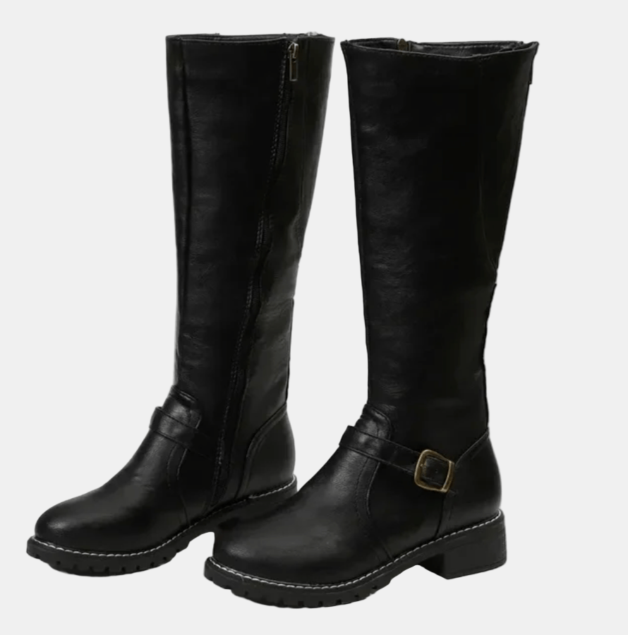 Chloe Sleek Zip-Up Boots
