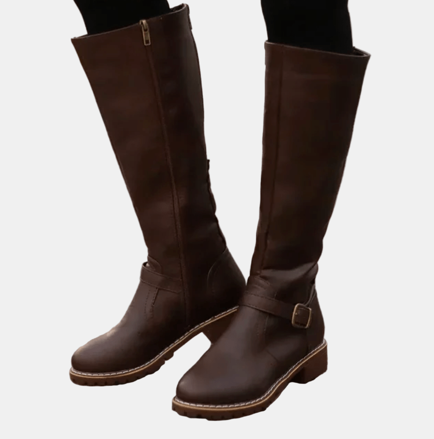 Chloe Sleek Zip-Up Boots