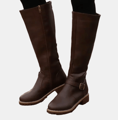 Chloe Sleek Zip-Up Boots
