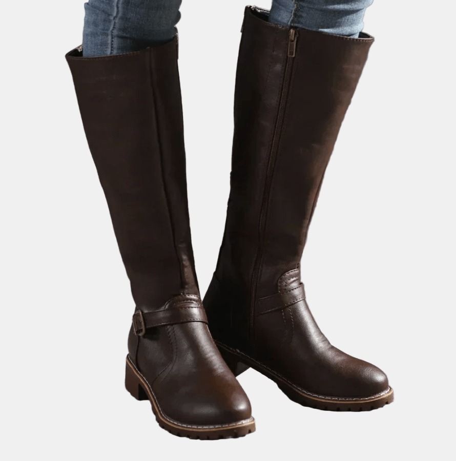 Chloe Sleek Zip-Up Boots
