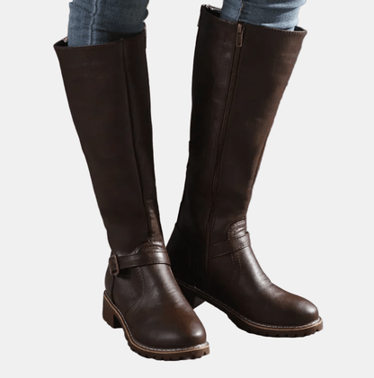 Chloe Sleek Zip-Up Boots