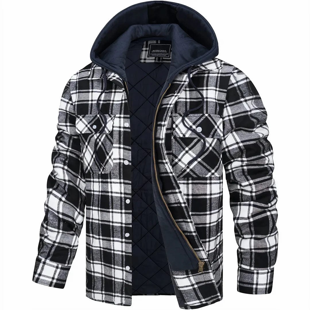 Knox Hooded Plaid Jacket